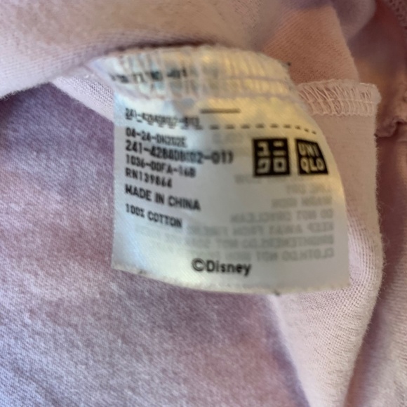 UT Uniqlo Disney Light Pink Short Sleeve T-Shirt Minnie Women's Size XS (1291) - Picture 7 of 9